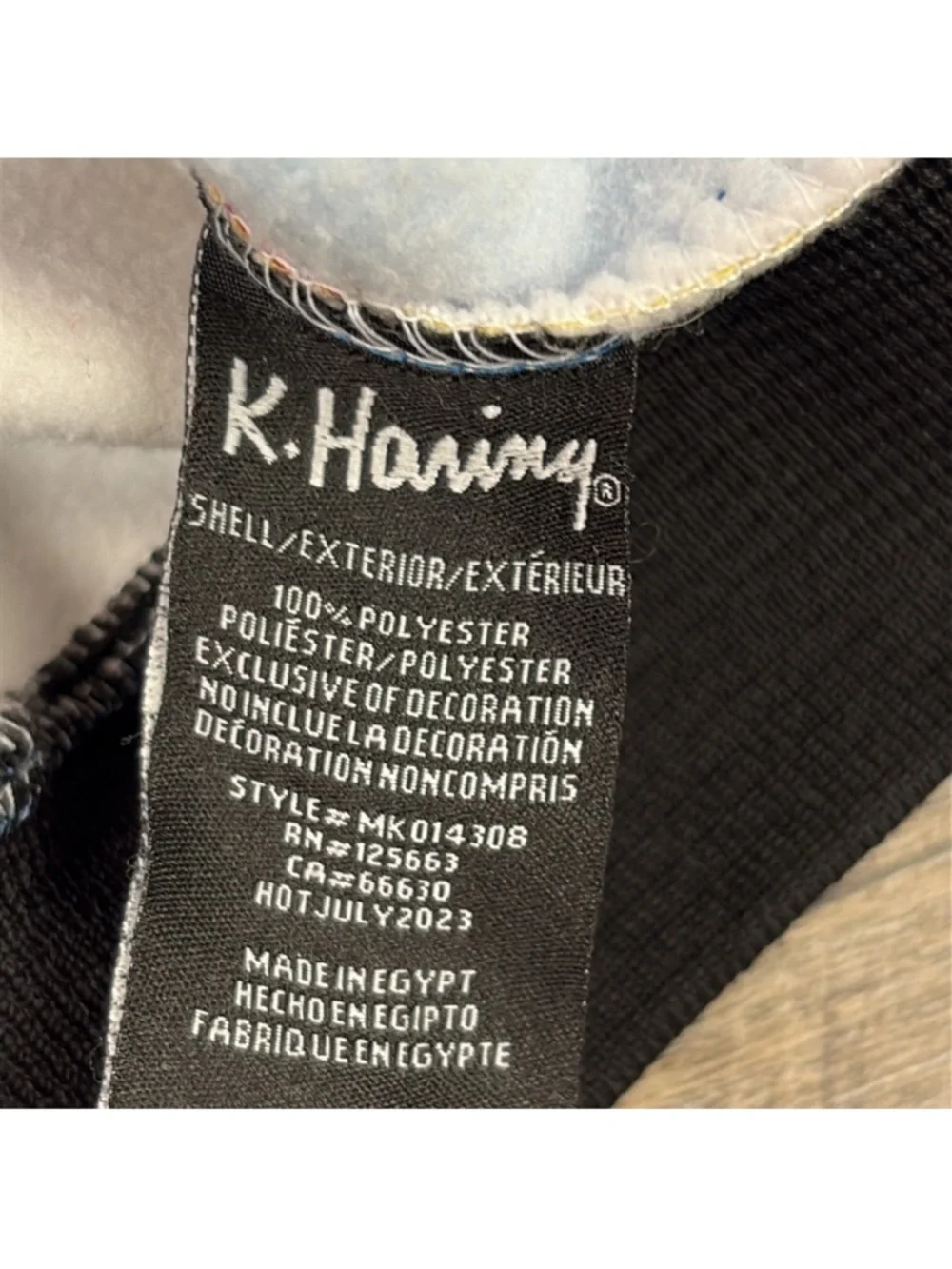 Keith Haring/Members Only Multicolor Graphic Pullover Hoodie with HeartMotif NWT - Picture 8 of 11